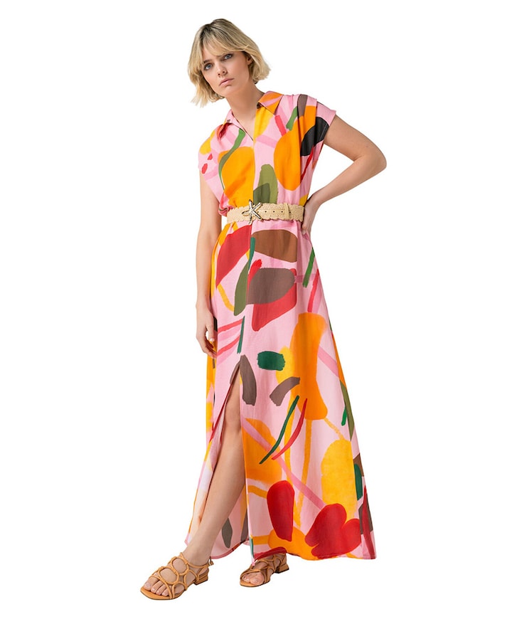 Dames jurk multicolor