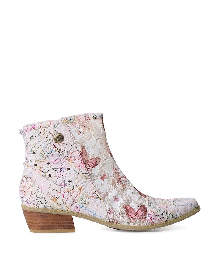 dames enkellaarzen roze