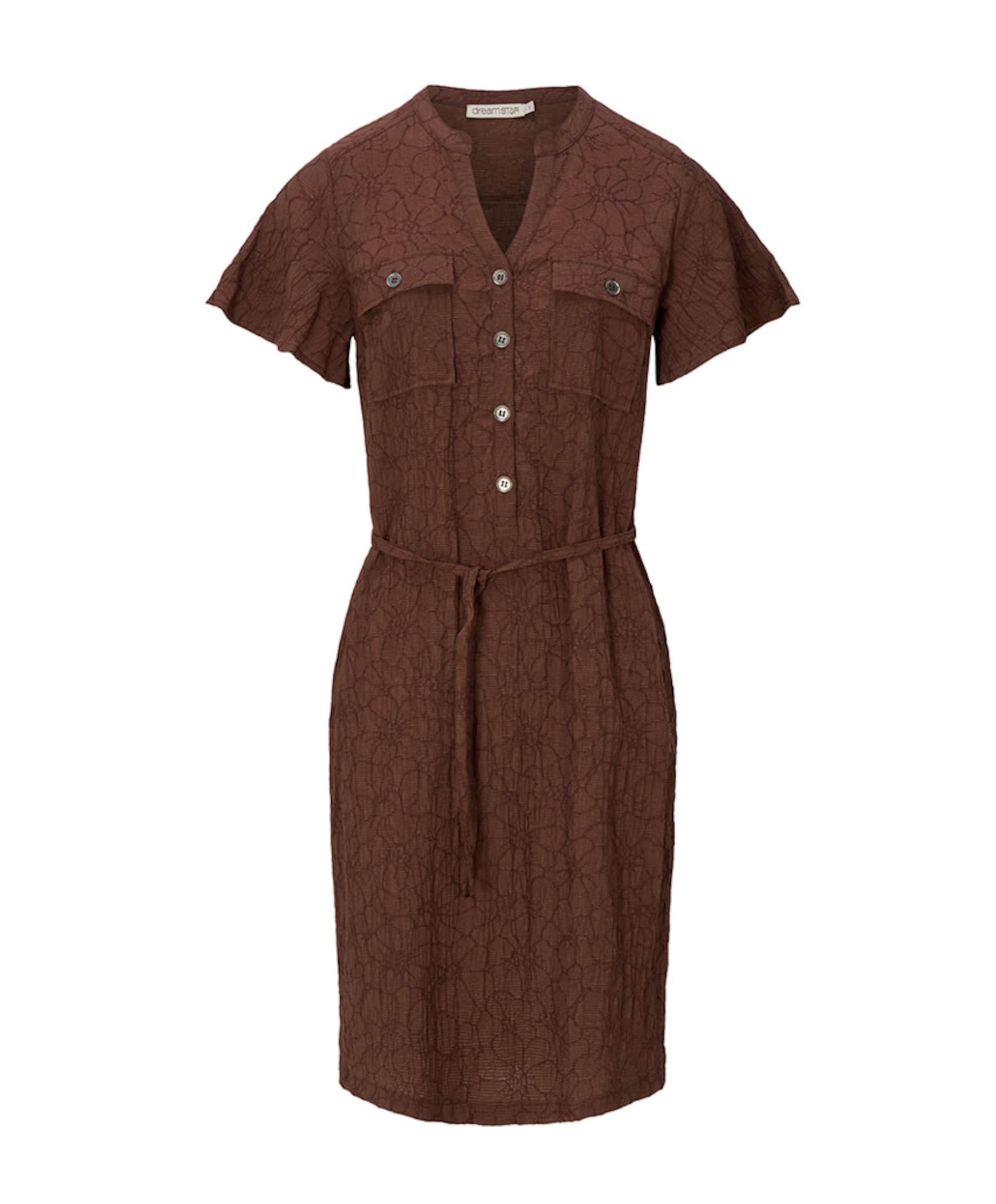 Dames jurk bruin
