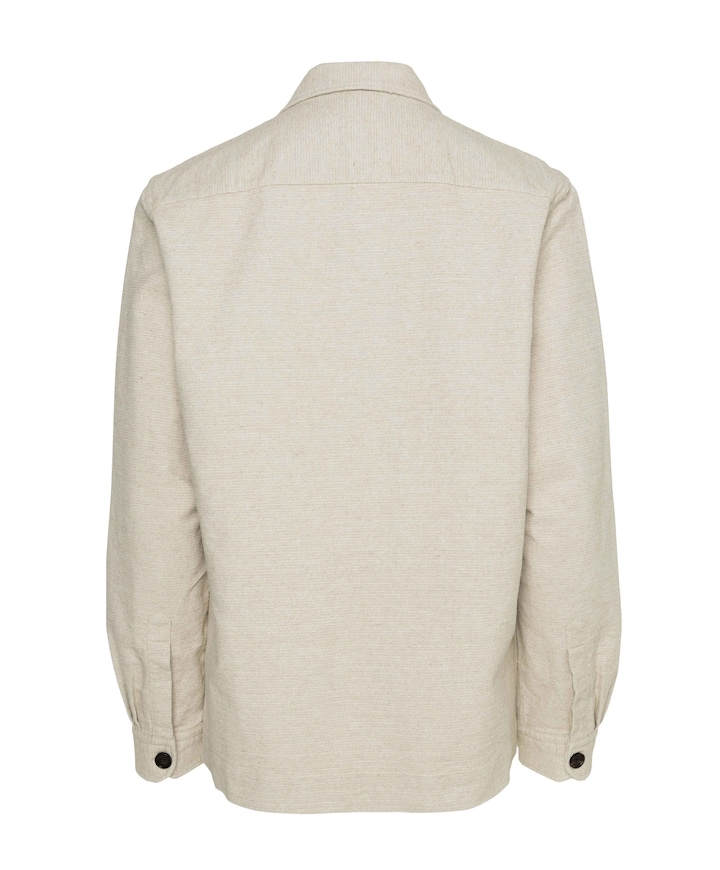 Heren overshirt beige