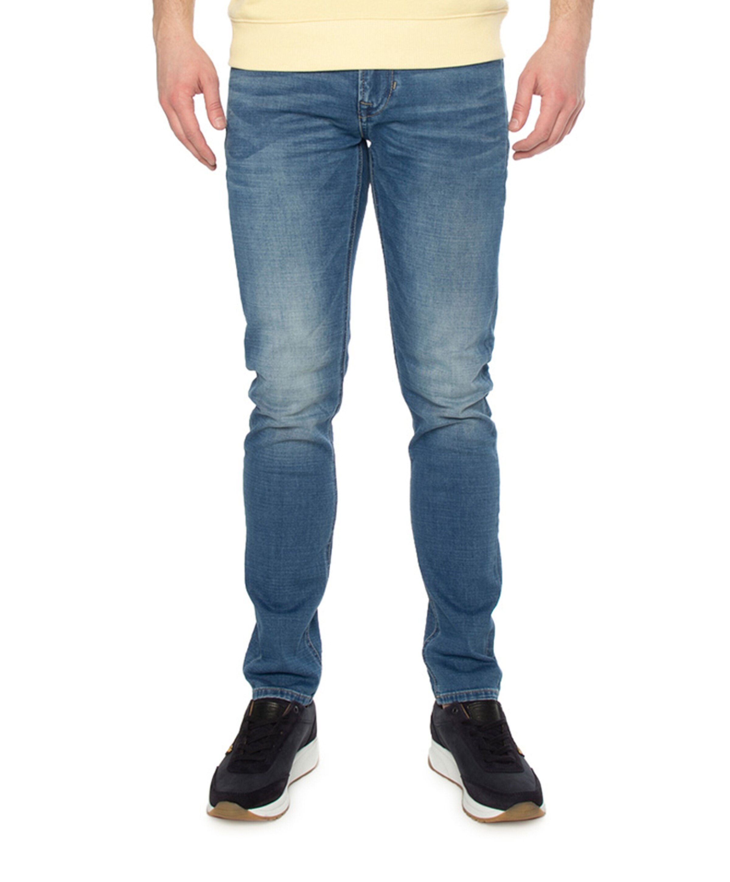 TAILWHEEL SOFT MID BLUE heren jeans blauw