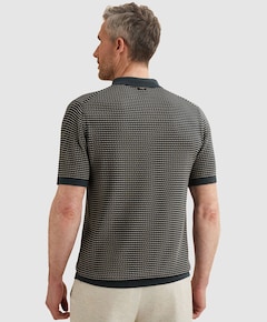 Heren polo blauw
