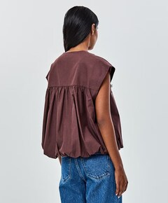 Dames gilet bruin
