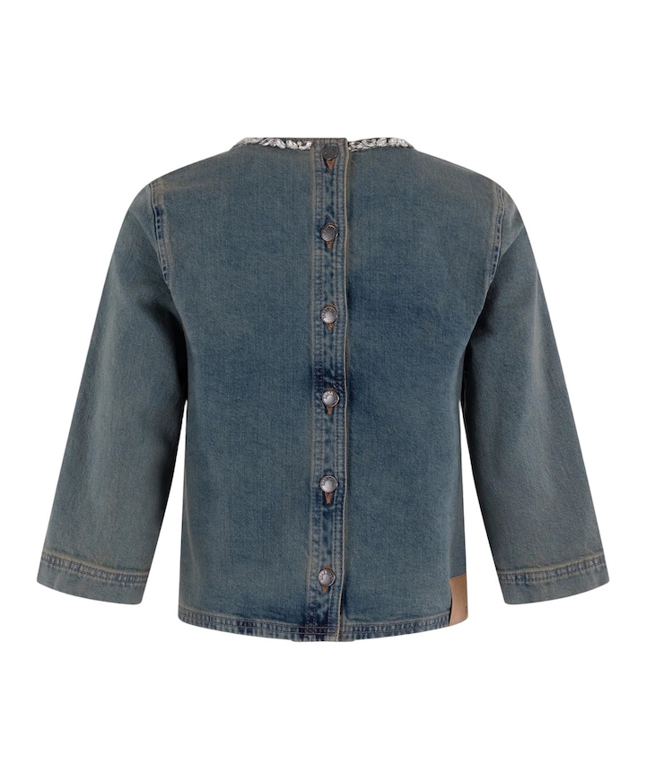 Dames blouse blauw