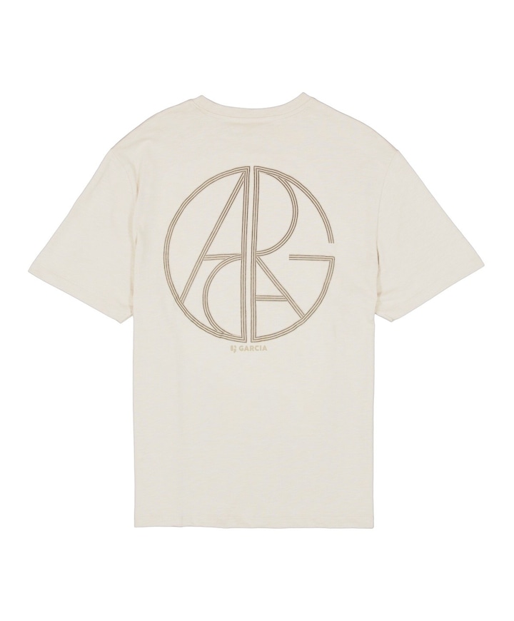 Heren T-shirt beige