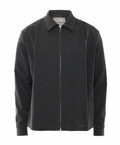 Heren overshirt grijs