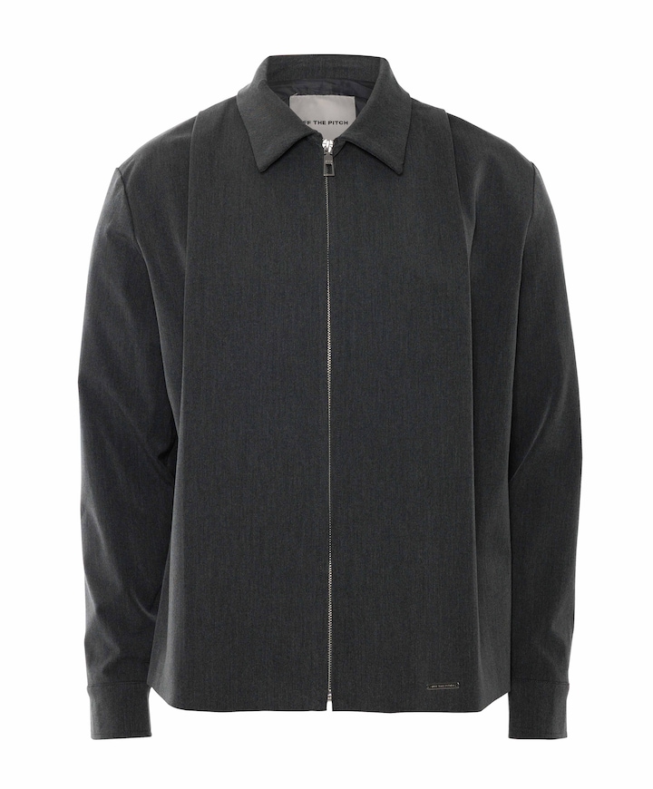 Heren overshirt grijs