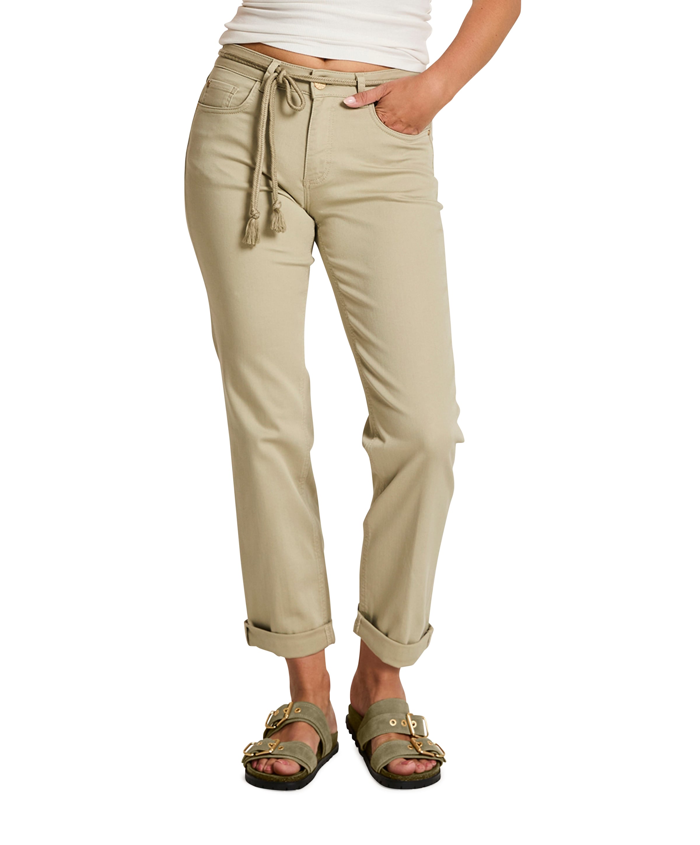 Bobby - Color Denim - 637 - Light O dames jeans groen