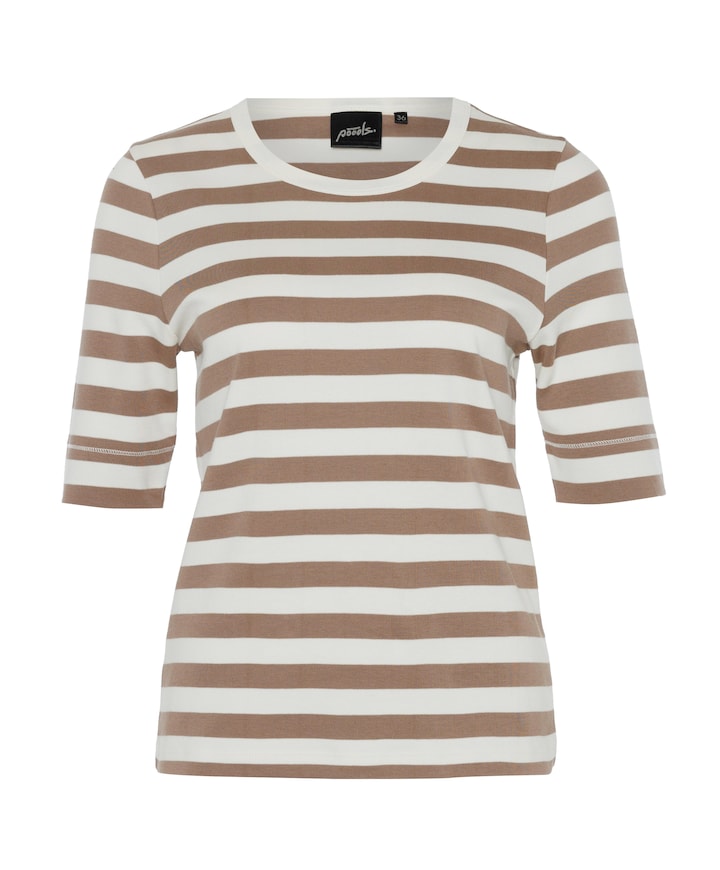 Dames t-shirt beige