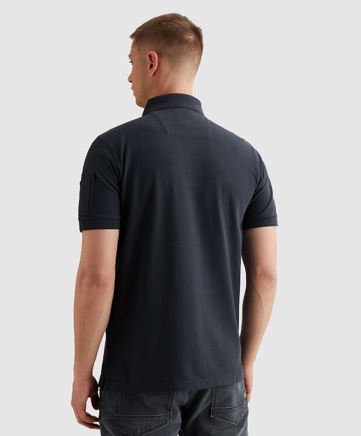 Heren polo blauw