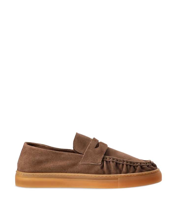 heren moccasins bruin