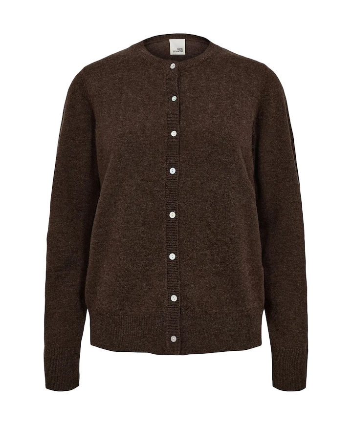 Meisjes vest bruin