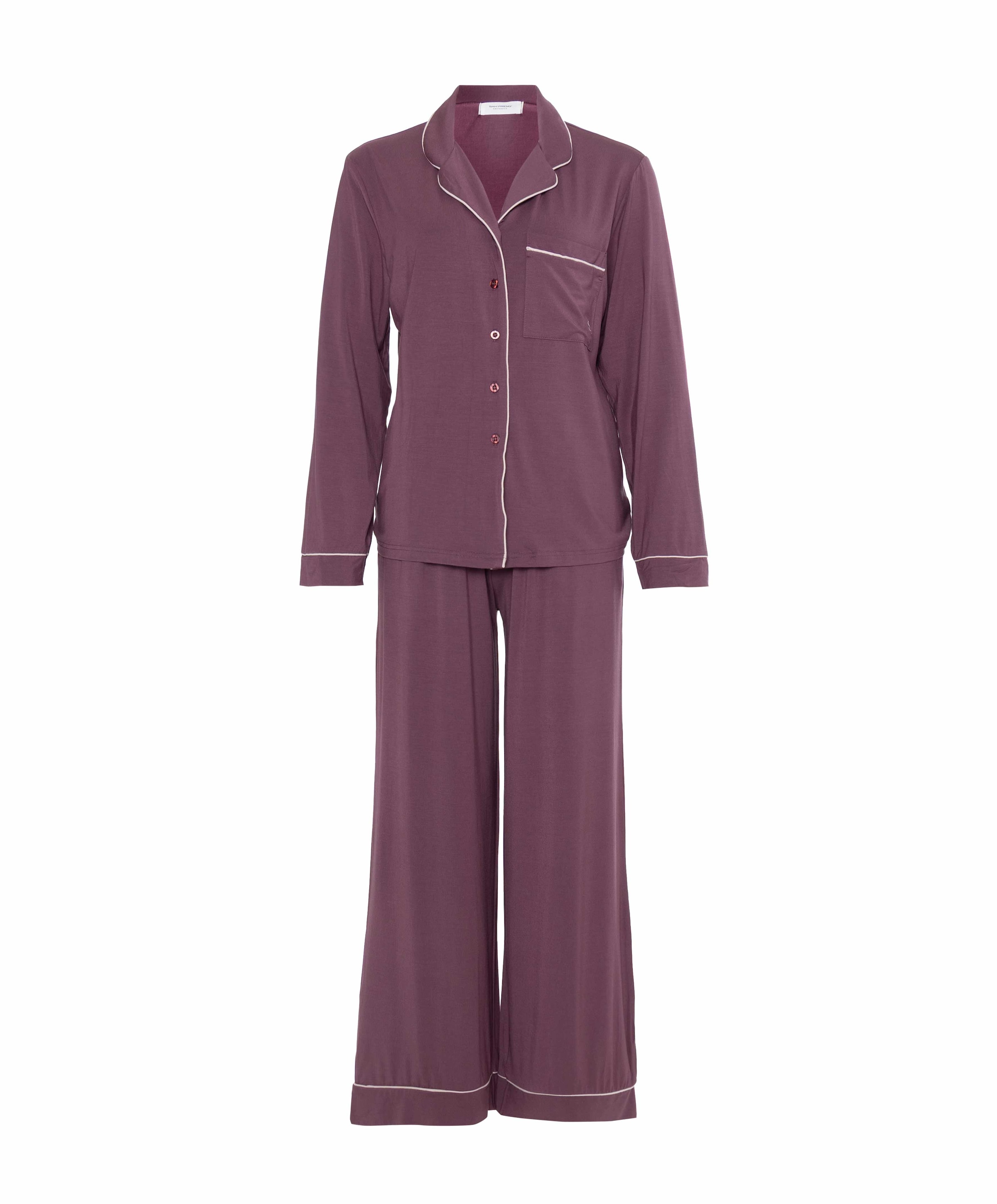 Dames pyjamaset bordeaux