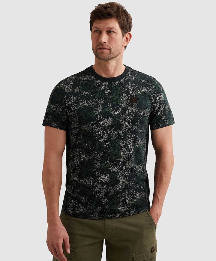 Heren T-shirt blauw