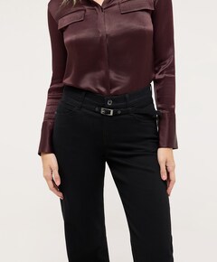 LIZ BELT dames jeans zwart