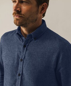 Overhemd lange mouw blauw