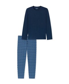 Heren pyjamaset blauw
