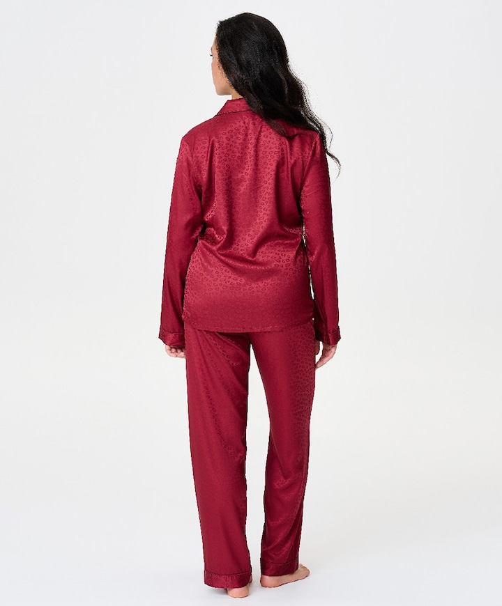 Dames pyjama bordeaux