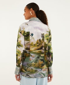 Dames blouse groen