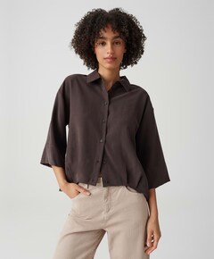 Dames blouse bruin