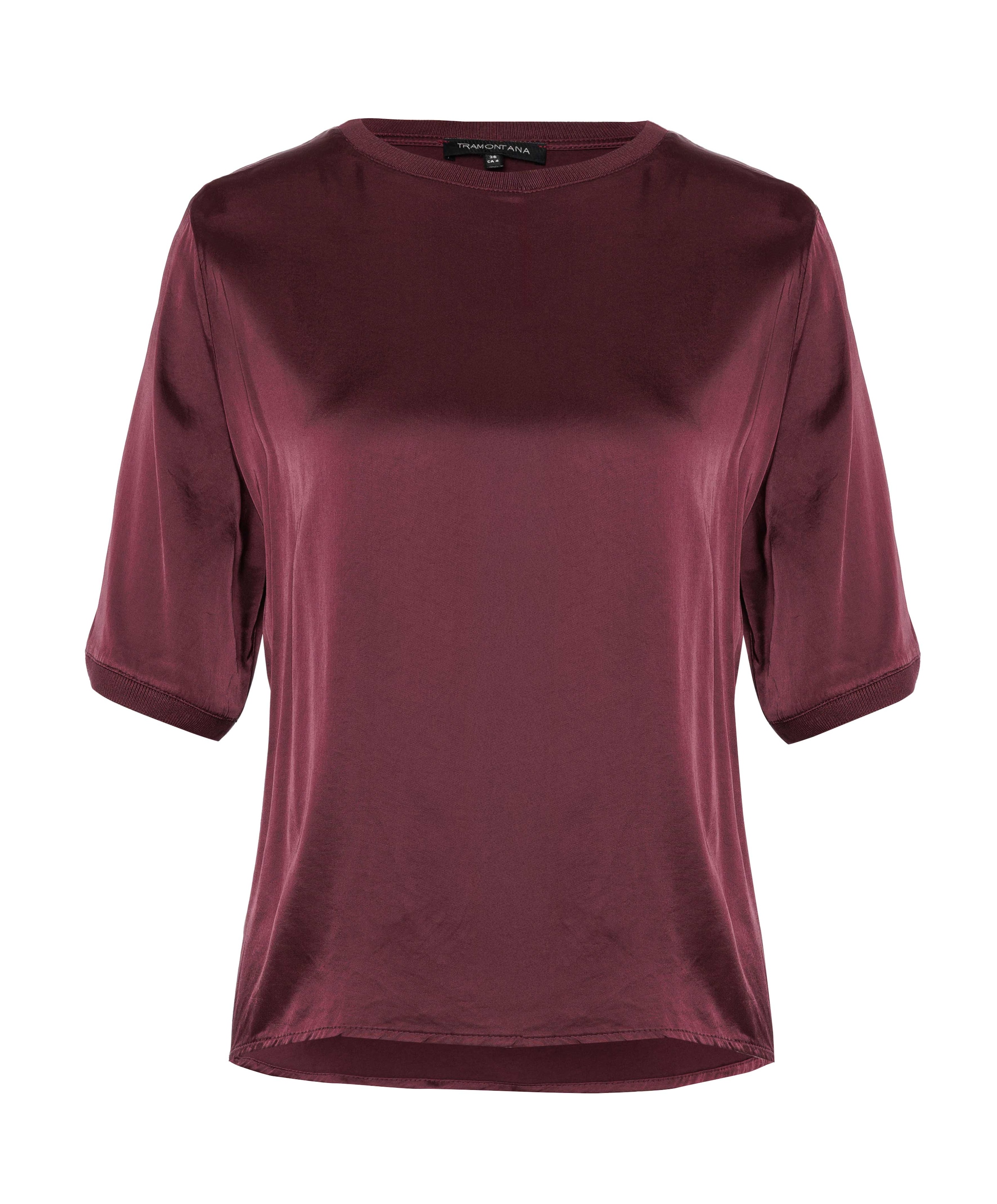 Dames T-shirt bordeaux