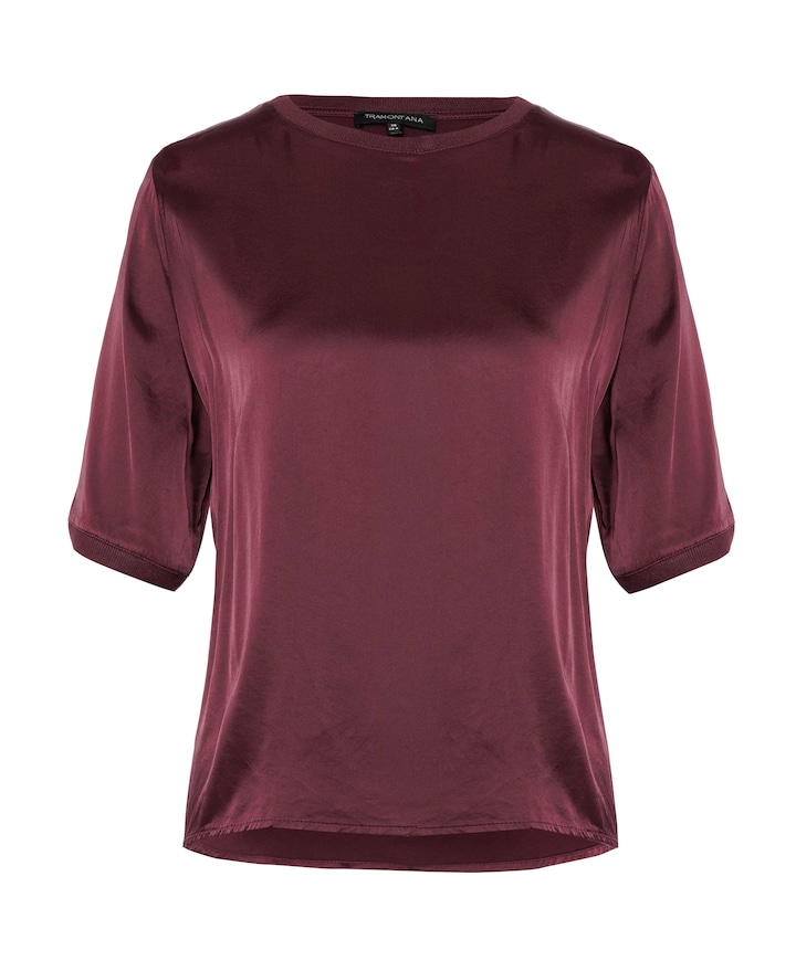 Dames T-shirt bordeaux