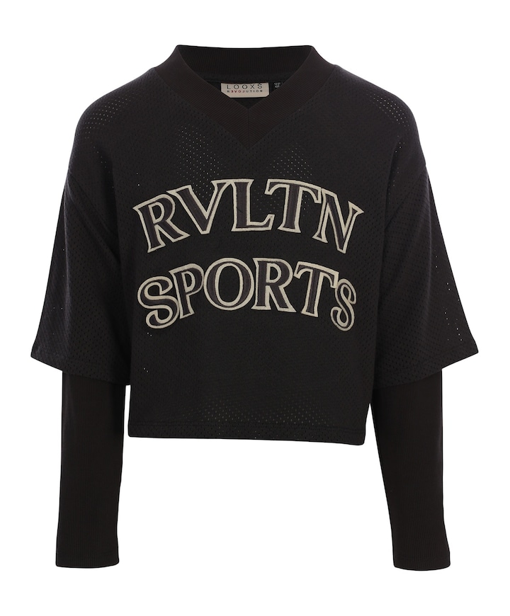Meisjes longsleeve grijs