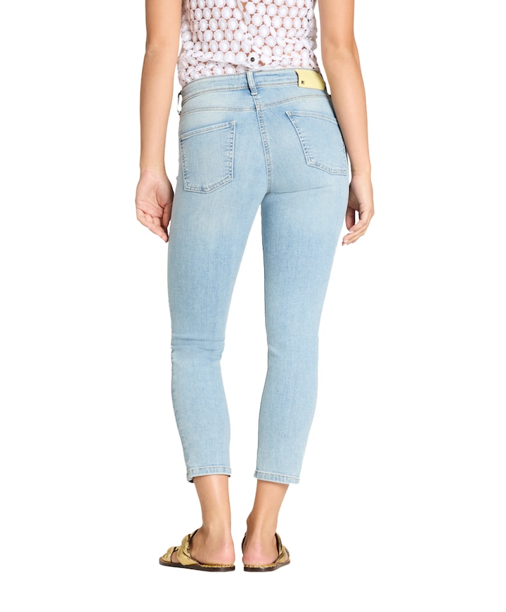 Piper short dames jeans blauw