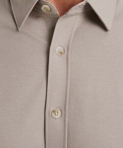 Heren overhemd lange mouw grijs