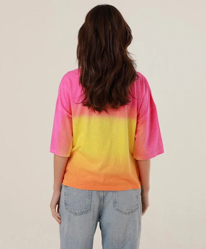 Dames T-shirt multicolor