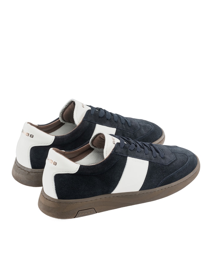 Zack sue LTHR heren sneakers blauw