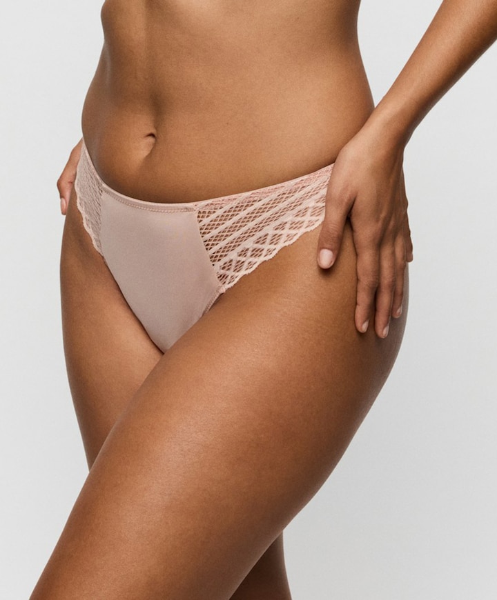 Dames string beige