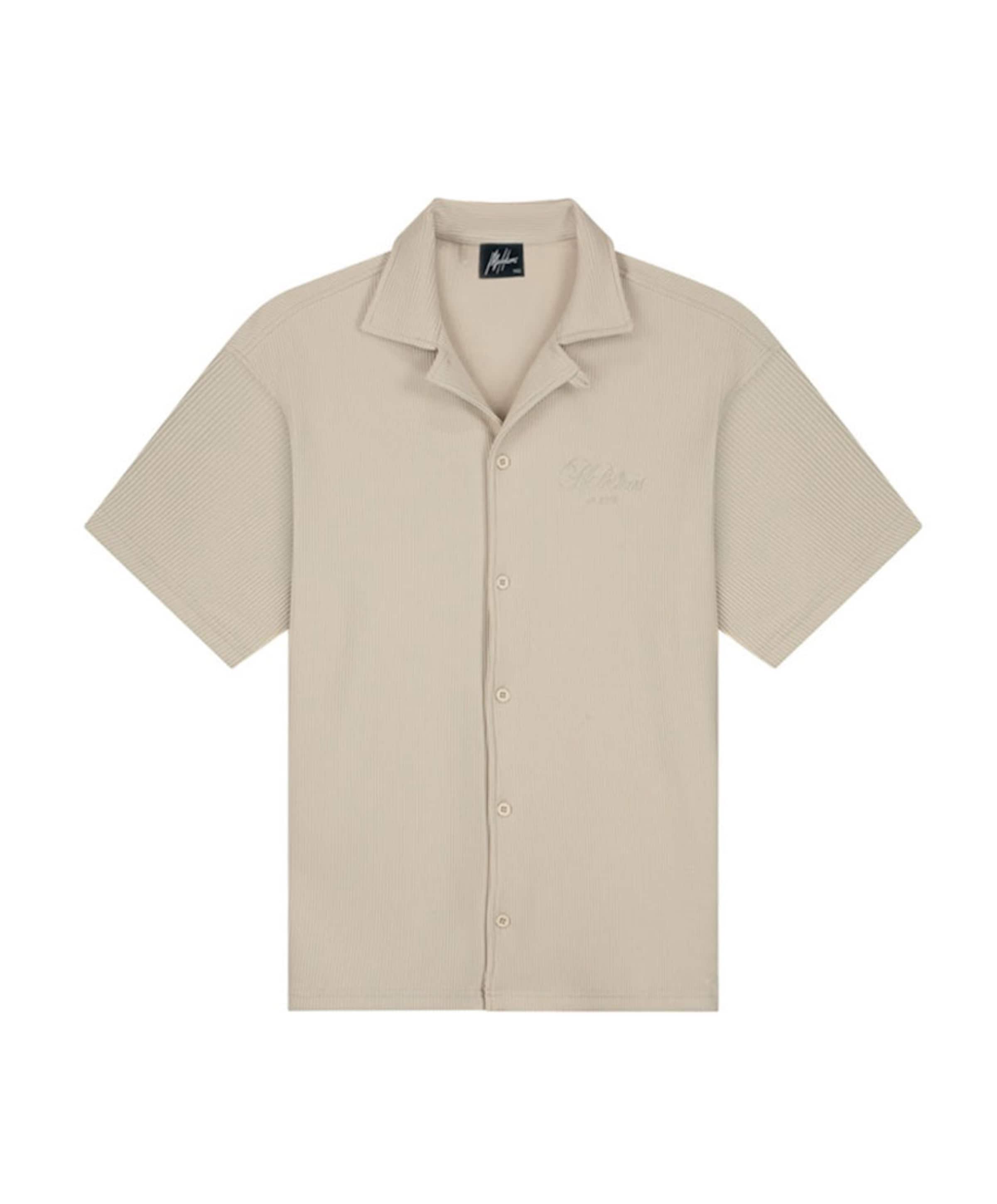 Jongens overhemd korte mouw ecru