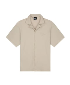 Jongens overhemd korte mouw ecru