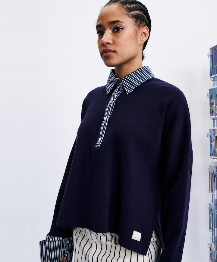 Dames trui blauw