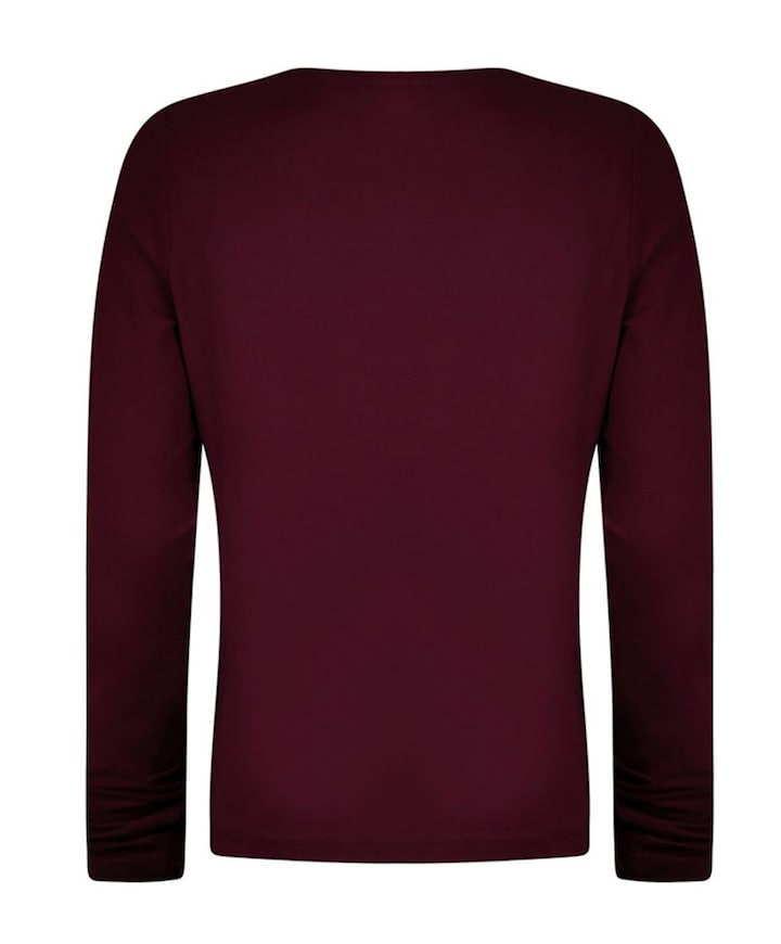 Dames longsleeve bordeaux