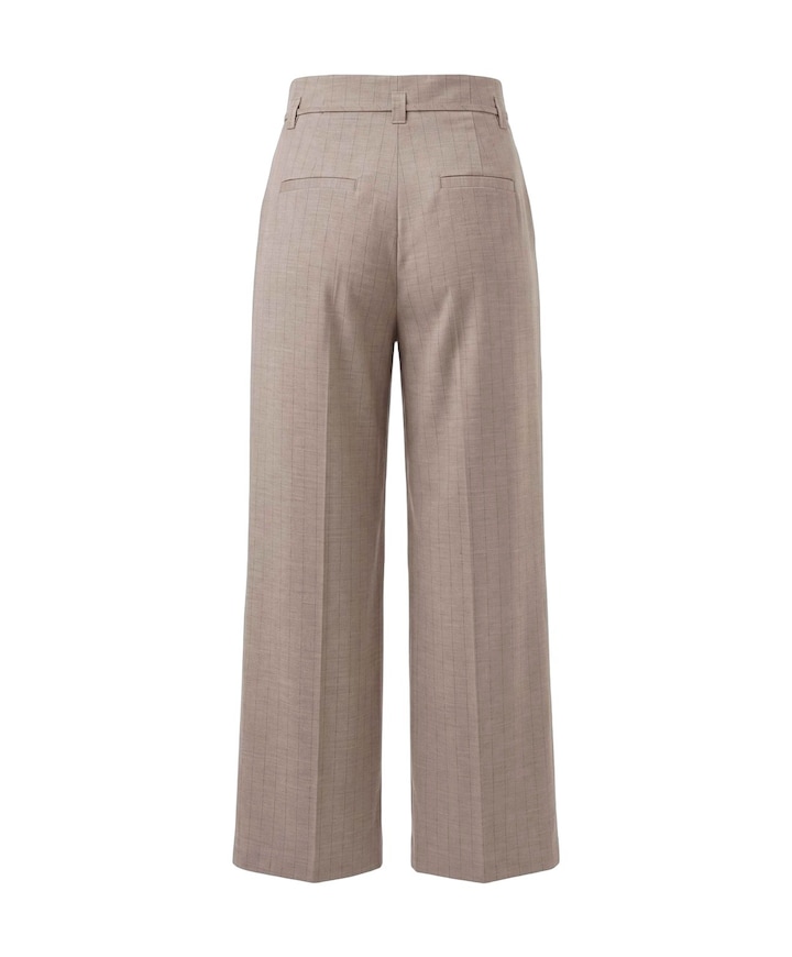 Chalk stripe dames pantalon beige