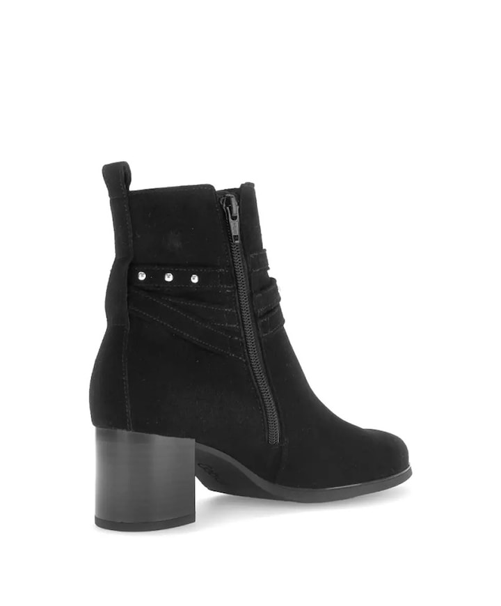 dames enkellaarzen zwart