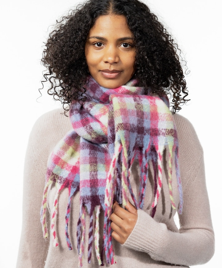 Dames sjaal roze