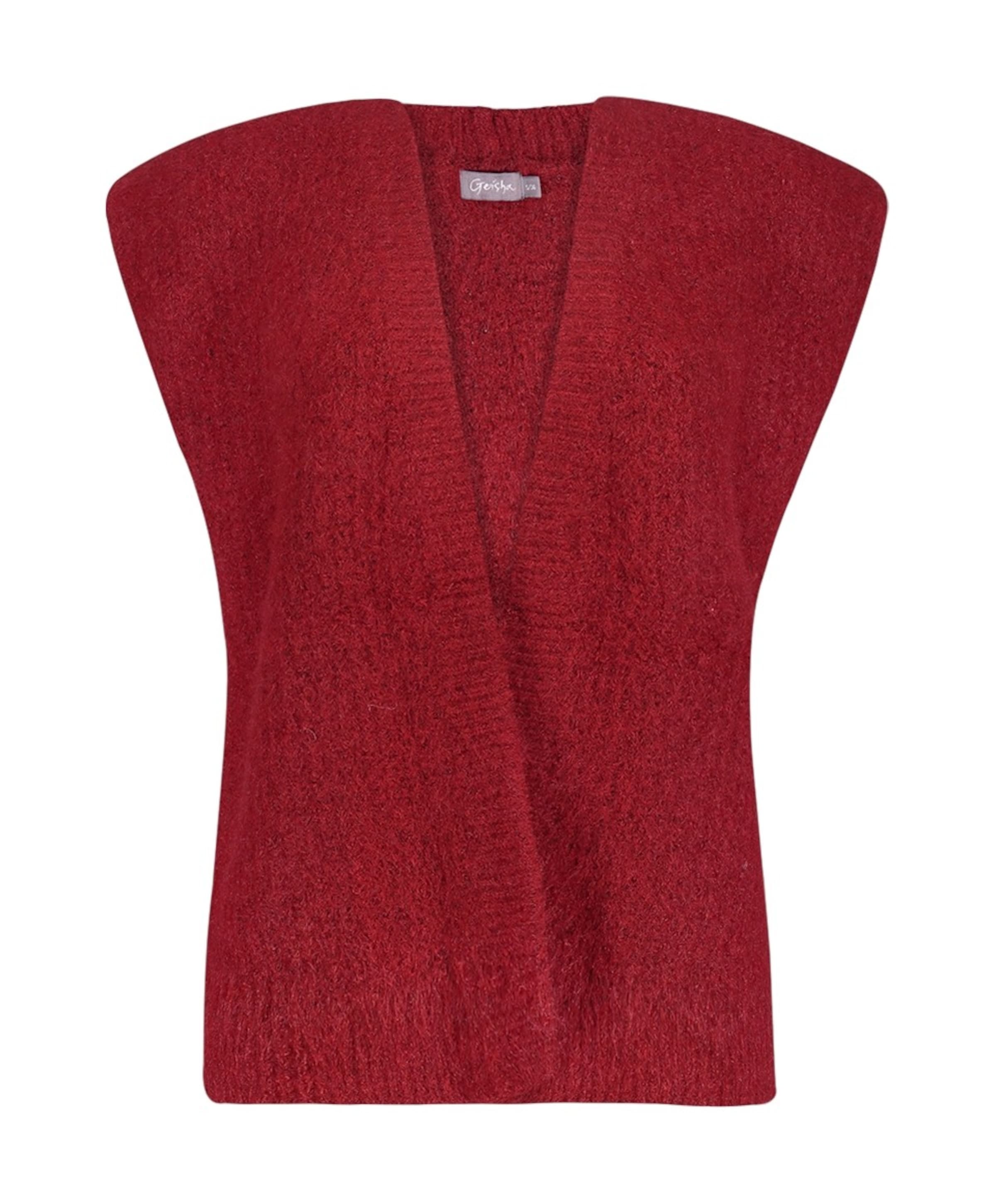 Dames gilet rood