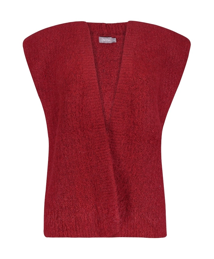 Dames gilet rood