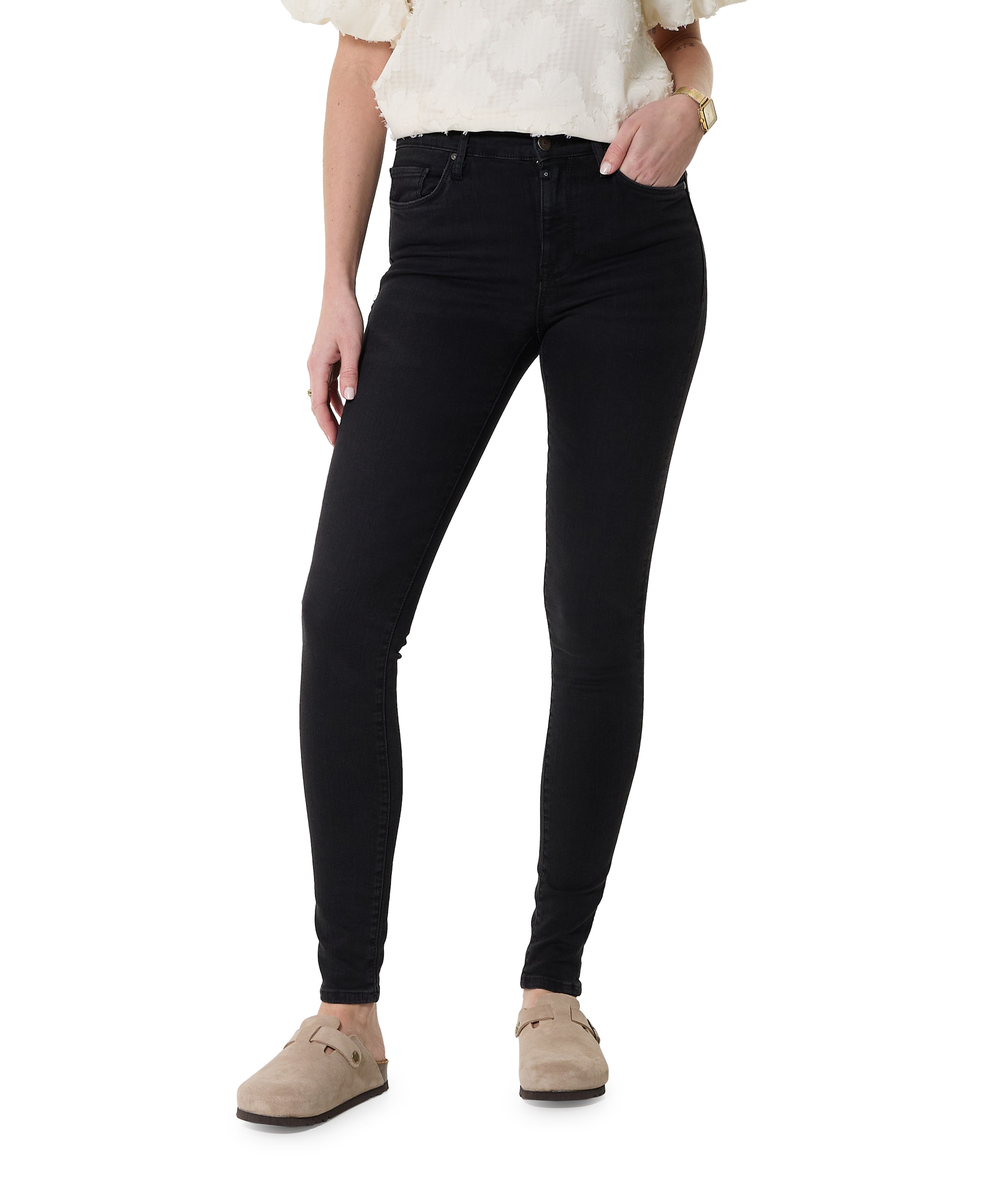 reshape super skinny dames jeans zwart