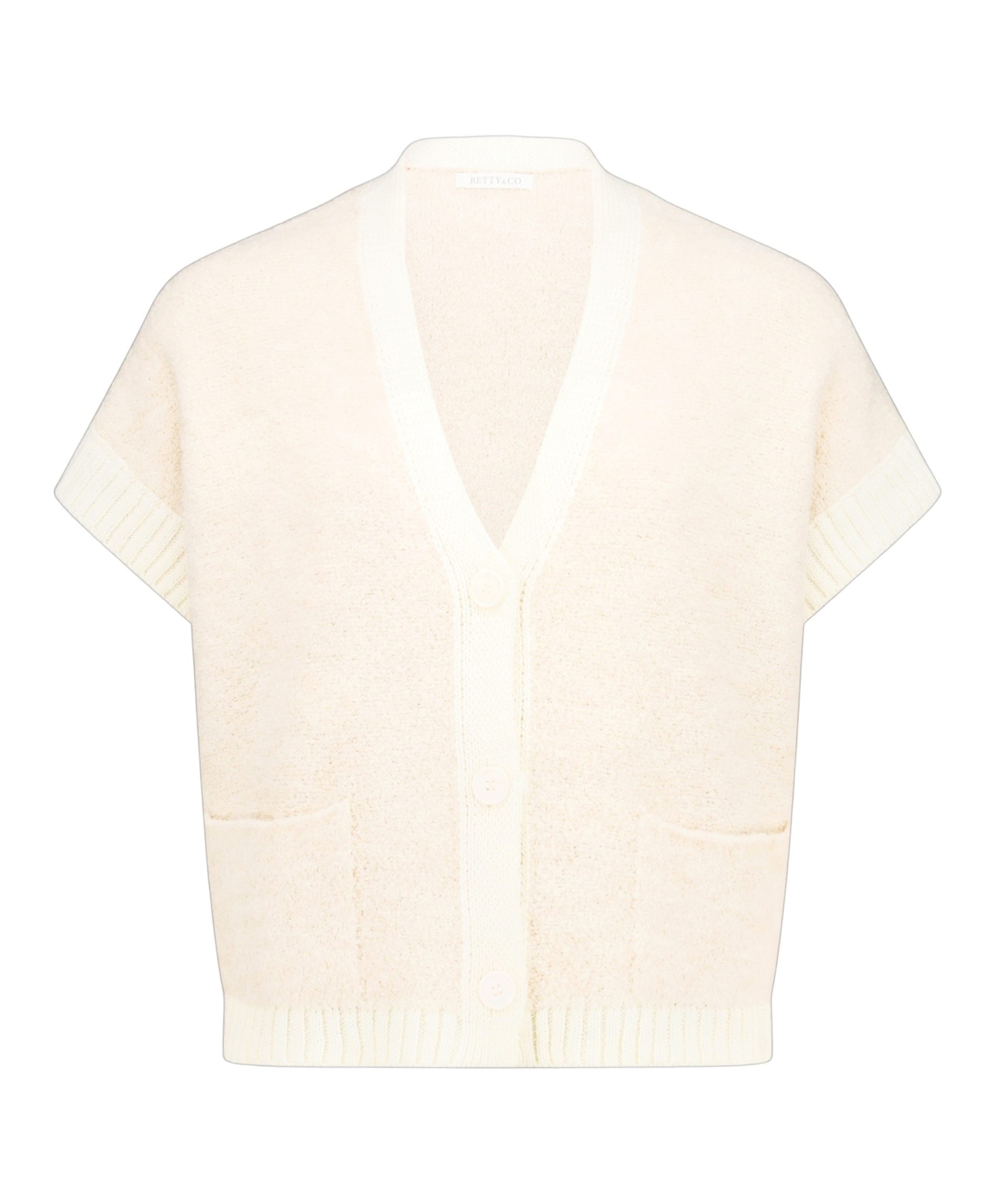Dames vest ecru