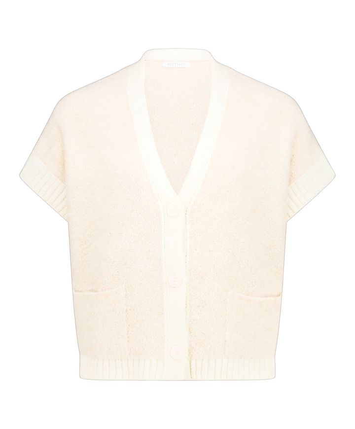 Dames vest ecru