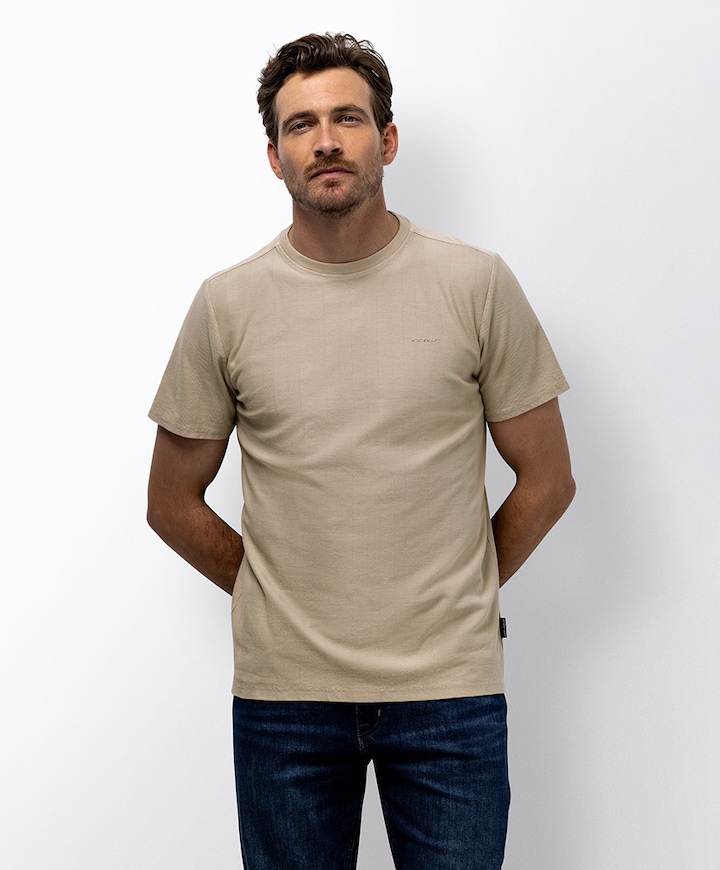 Heren t-shirt beige