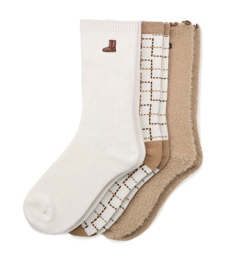 Dames sokken beige