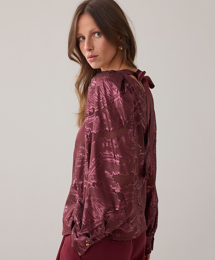 Blouse bordeaux