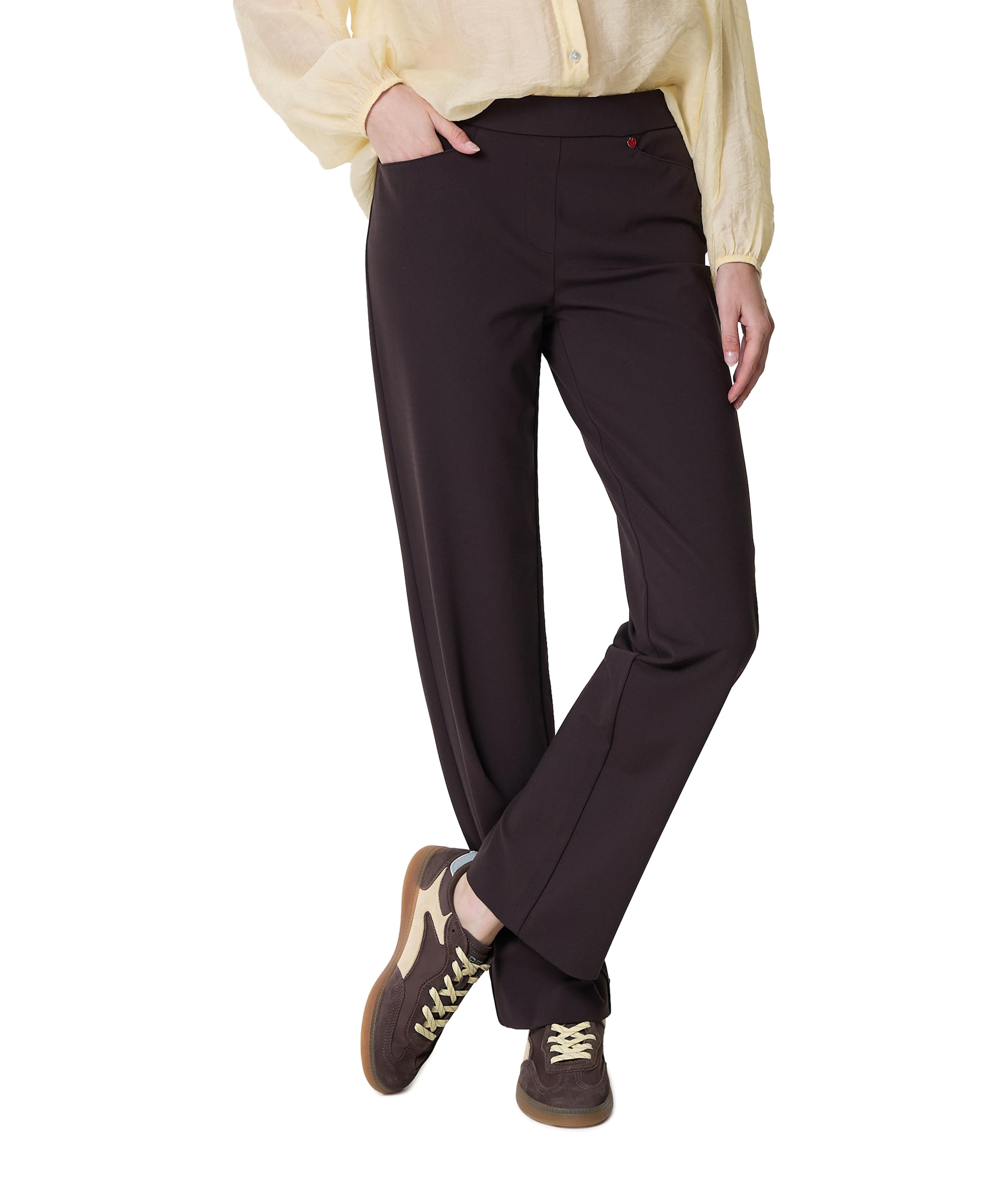 Scarlet Wide Leg dames broek bruin