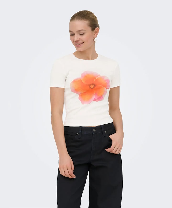 Dames T-shirt ecru