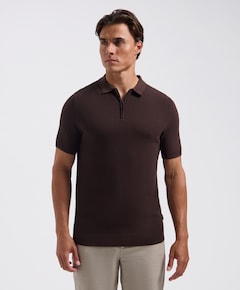 Heren polo bruin